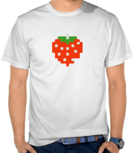 Pixel Art Pacman Strawberry