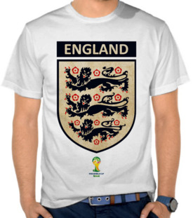 Piala Dunia 2014 - Logo Timnas England Vintage