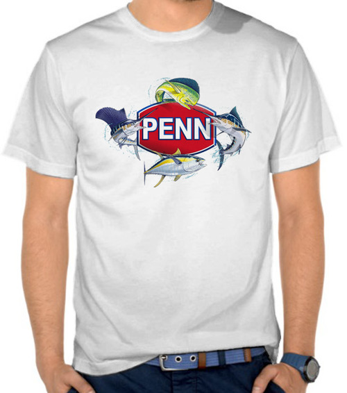 Jual Kaos Penn Fishing Logo 1 - Mancing / Fishing 
