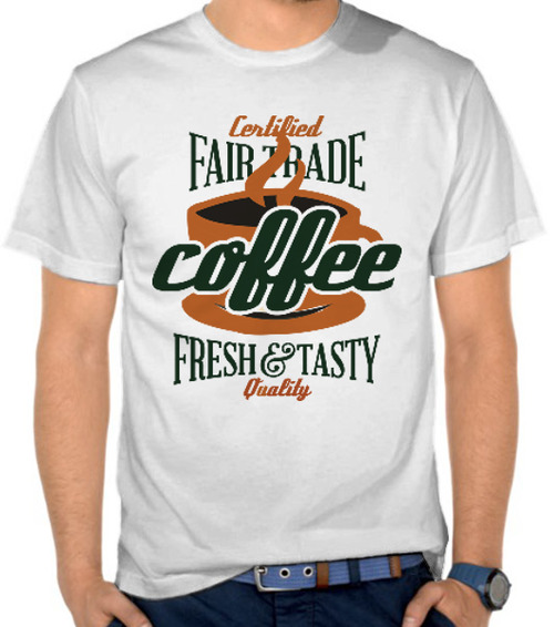 Jual Kaos Coffee Fresh Tasty Penggemar Kopi 