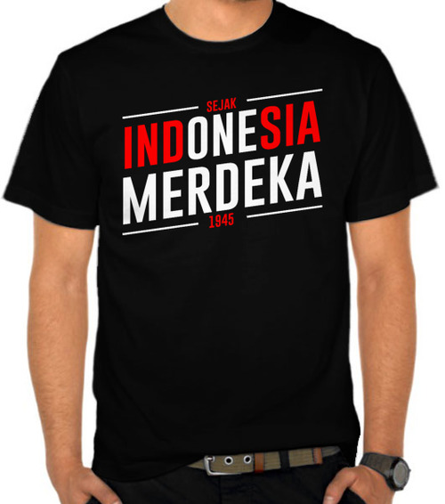 Jual Kaos Indonesia Merdeka 3 Indonesia SatuBaju com