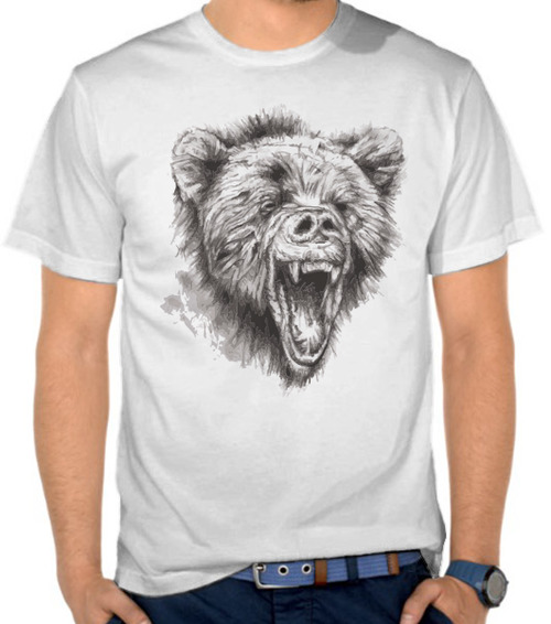 Jual Kaos Beruang Marah Beruang SatuBaju com