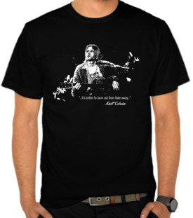 Kurt Cobain Silhouette and Quotes