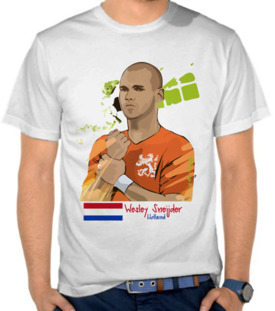 Sepak Bola - Netherlands, Wesley Sneijder Cartoon
