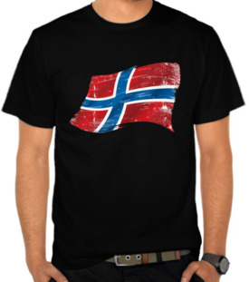 Norway Grunge Flags