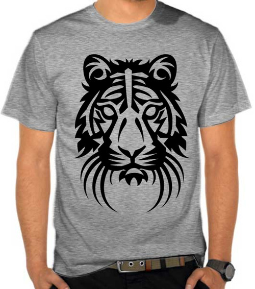 Jual Kaos  Tiger Line Art Harimau SatuBaju com