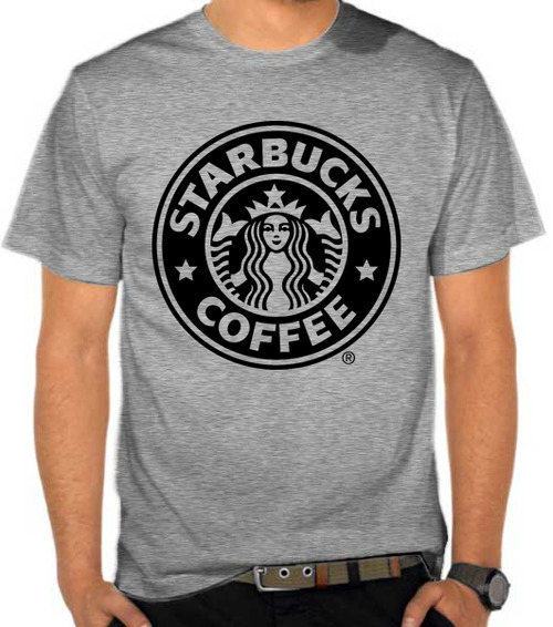 Jual Kaos Starbucks Coffee Logo 3 Penggemar Kopi 