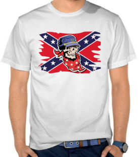 Rebel Flag With Skull