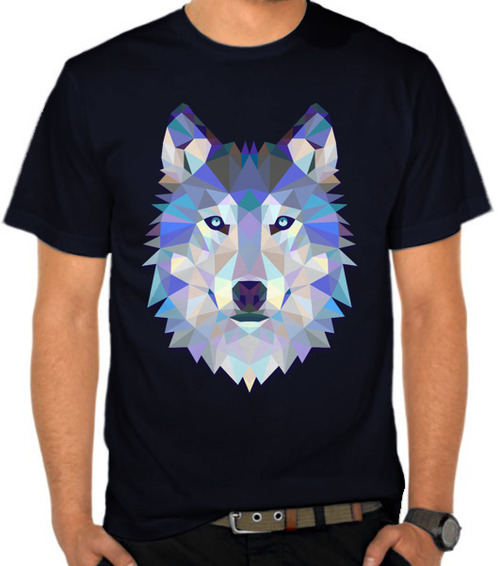 Jual Kaos  Wolf Face Triangle Art Binatang  SatuBaju com