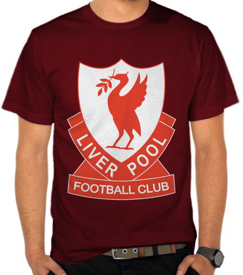Jual Kaos Liverpool FC 1980s Logo Liga Inggris 