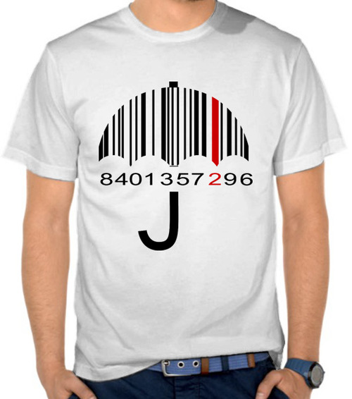 Jual Kaos Barcode Umbrella - Barcode