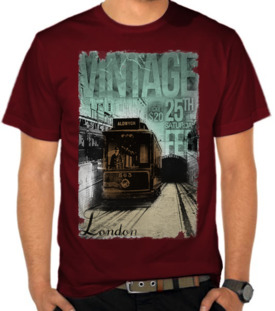 Train in London Vintage
