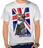 Stylish Happy Dog - England Vintage Rock