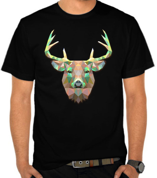 Deer Face Triangle Art