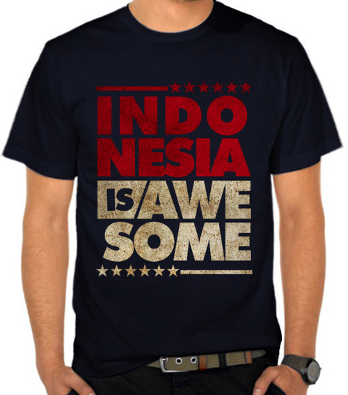 Jual Kaos Indonesia is Awesome - Grunge - Indonesia 