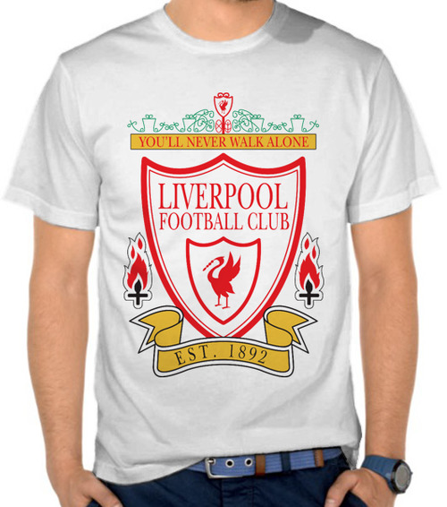 Jual Kaos Liverpool FC 1990s Logo Liga Inggris 