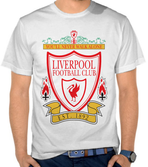 Jual Kaos  Liverpool FC  1990s Logo Liga Inggris 