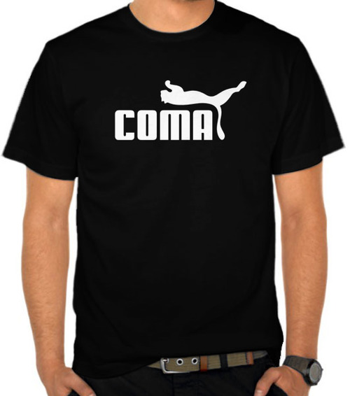 Jual Kaos Parodi Logo Puma - Coma - Logo - SatuBaju.com