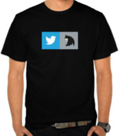 Parodi Logo Twitter vs TwitBatman