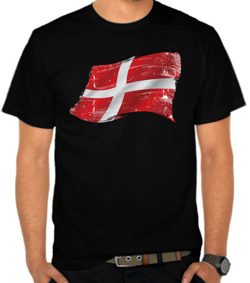 Denmark Grunge Flags