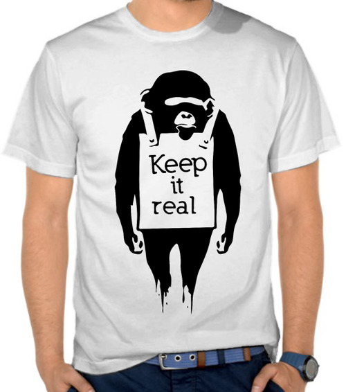 Jual Kaos  Keep It Real Monyet SatuBaju com