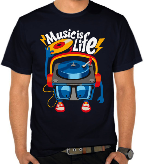 Jual Kaos Music Is Life Musik SatuBaju com