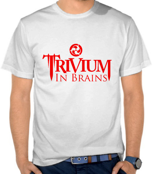 Trivium In Brains Logo Red